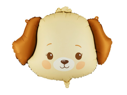 Foil balloon Dog - beige 63 x 48,5 cm