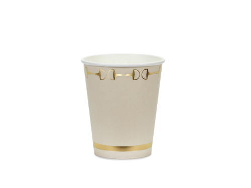 Paper cups Stirrups - beige 220 ml 6 pcs.