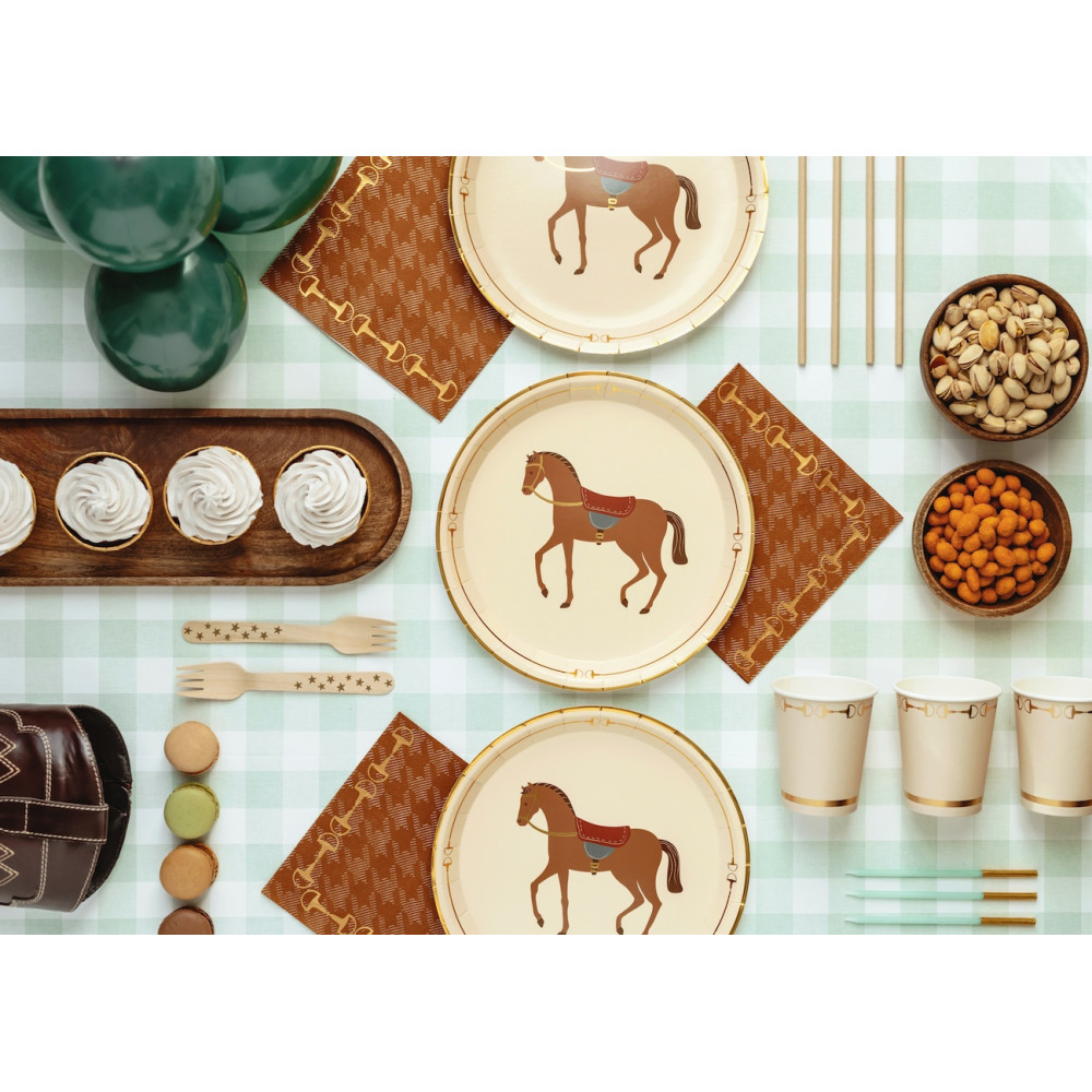 Paper napkins Stirrups - brown 12 pcs.