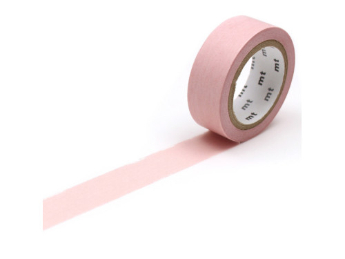 Taśma papierowa washi - MT Masking Tape - Pastel Scarlet 7 m