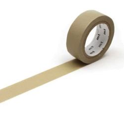 Taśma papierowa washi - MT Masking Tape - Beige 7 m