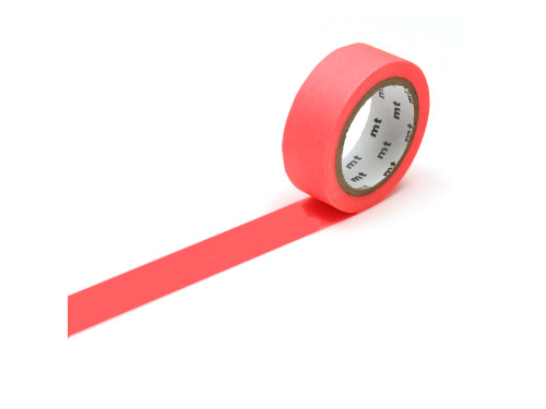 Taśma papierowa washi - MT Masking Tape - Shocking Red 7 m