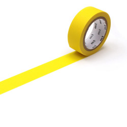 Taśma papierowa washi - MT Masking Tape - Matte Yellow 7 m