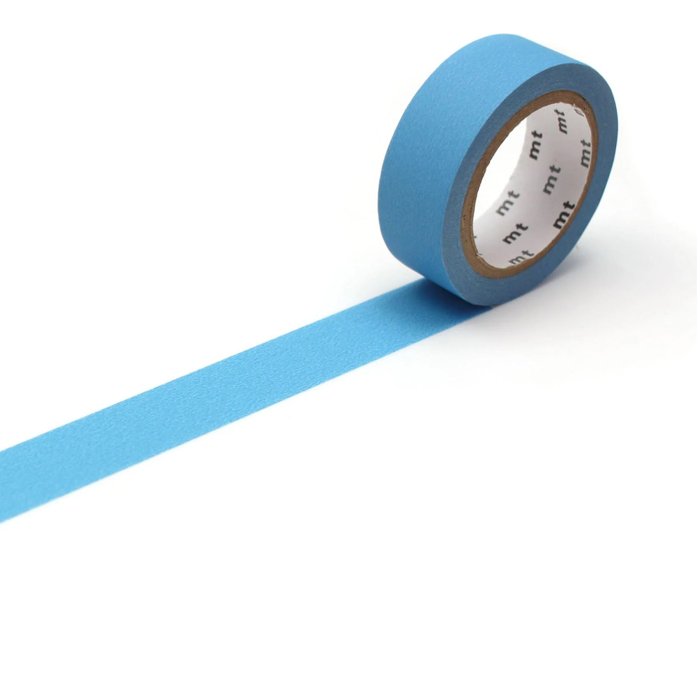 Taśma papierowa washi - MT Masking Tape - Matte Light Blue 7 m