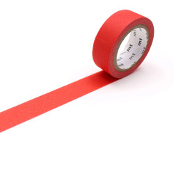 Taśma papierowa washi - MT Masking Tape - Matte Red 7 m