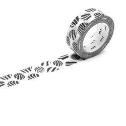 Taśma papierowa washi - MT Masking Tape - Dot Zebra 7 m
