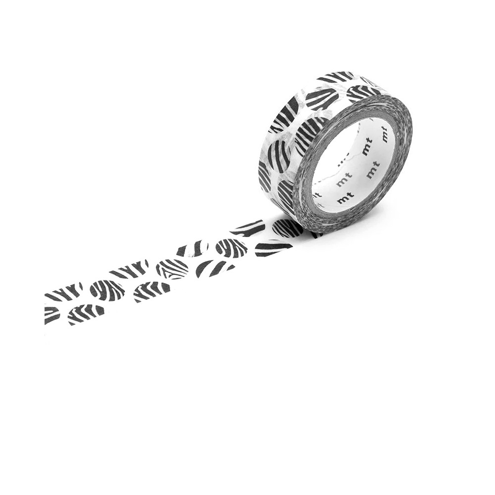 Taśma papierowa washi - MT Masking Tape - Dot Zebra 7 m