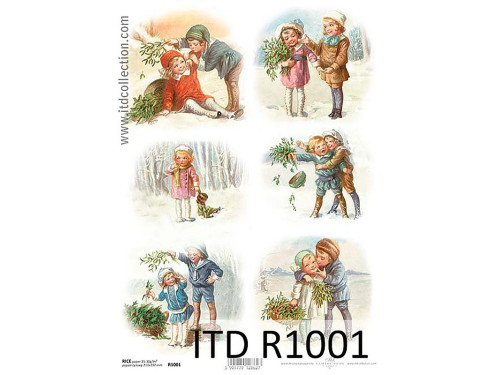 Decoupage paper A4 - ITD Collection - rice, R1001