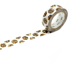 Taśma papierowa washi - MT Masking Tape - Dot Leopard 7 m