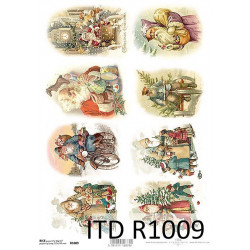 Papier do decoupage A4 - ITD Collection - ryżowy, R1009
