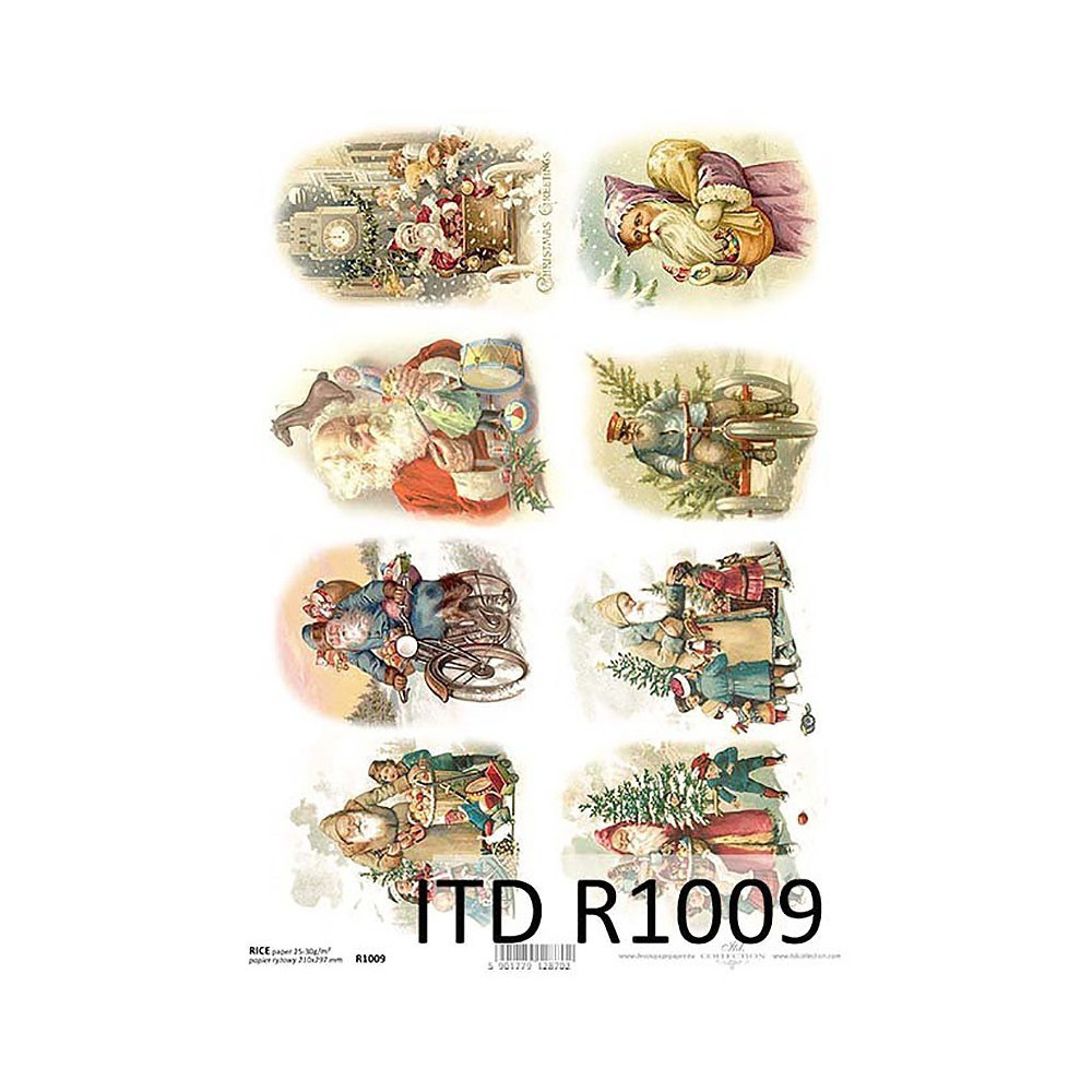 Decoupage paper A4 - ITD Collection - rice, R1009