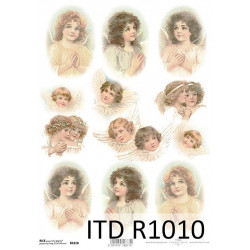 Papier do decoupage A4 - ITD Collection - ryżowy, R1010