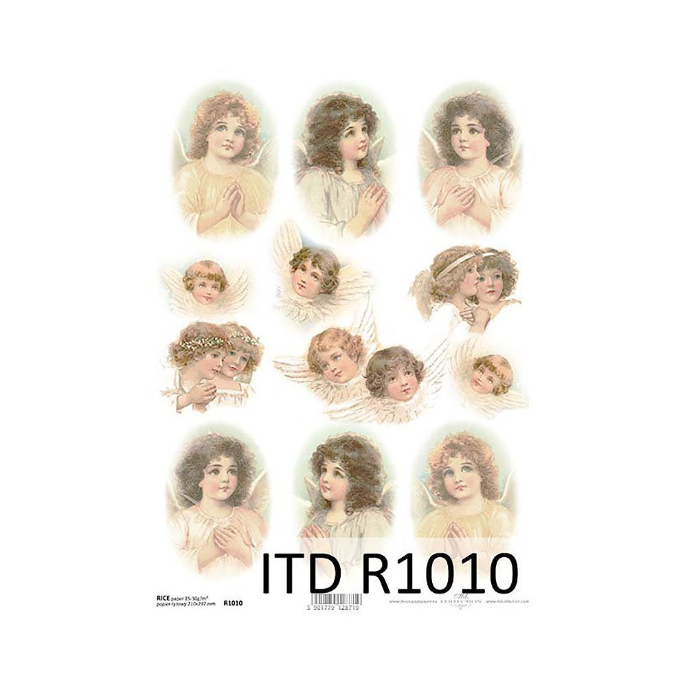 Papier do decoupage A4 - ITD Collection - ryżowy, R1010