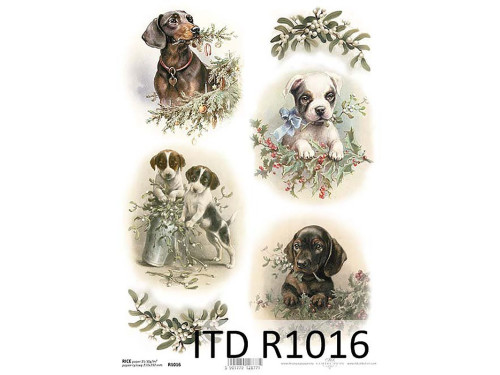 Papier do decoupage A4 - ITD Collection - ryżowy, R1016