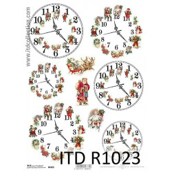 Papier do decoupage A4 - ITD Collection - ryżowy, R1023