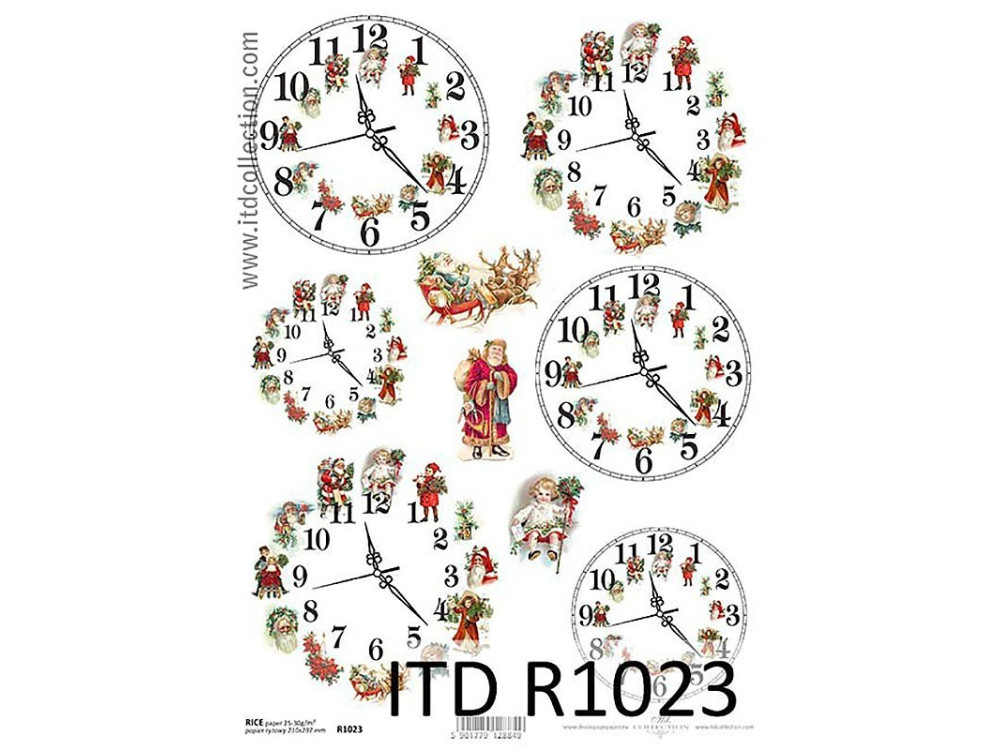 Decoupage paper A4 - ITD Collection - rice, R1023
