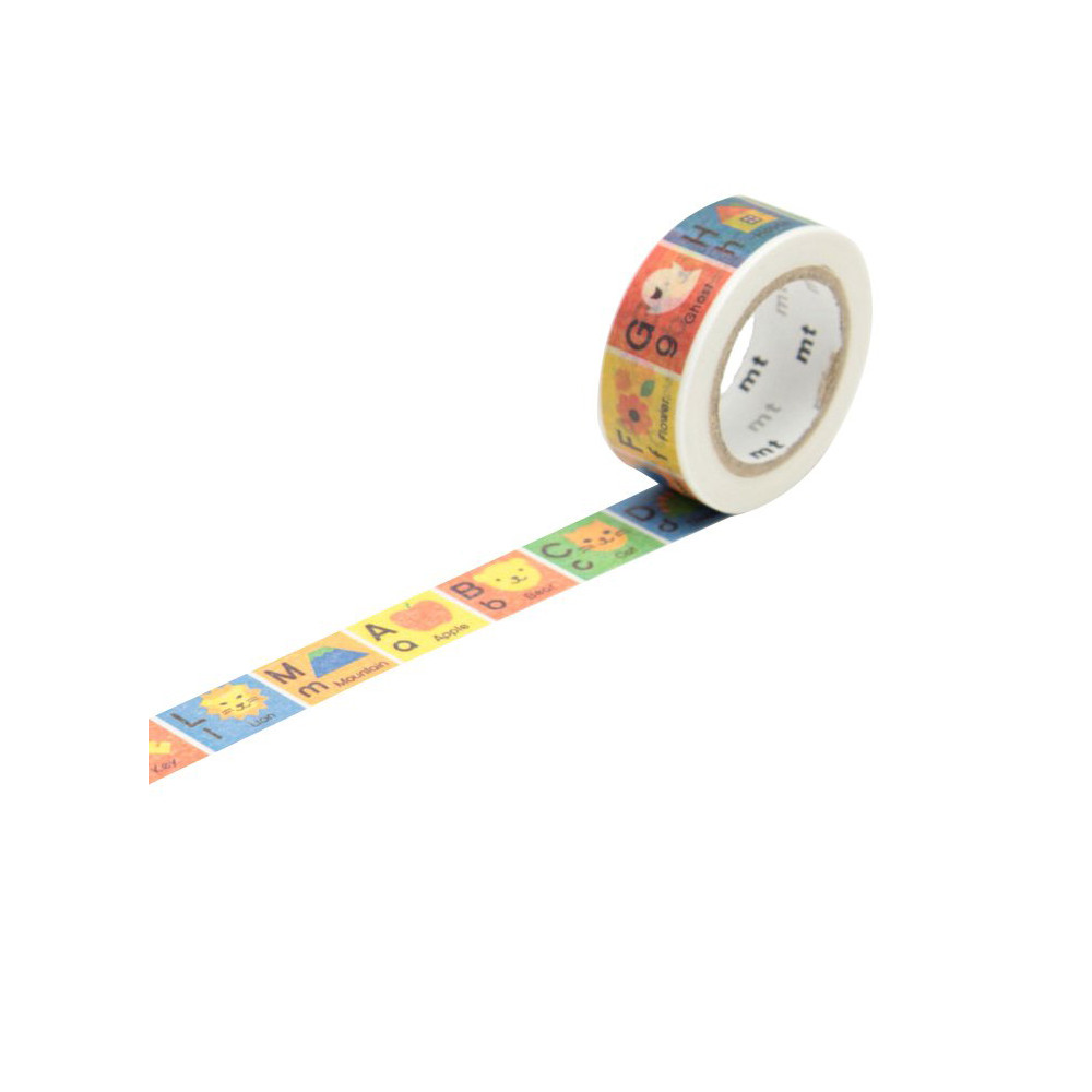 MT Masking Tape - Alphabet A-M 7 m
