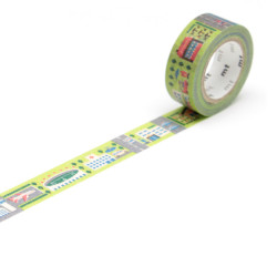 Taśma papierowa washi - MT Masking Tape - Work Town 7 m