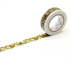 Taśma papierowa washi - MT Masking Tape - Sunflower 7 m