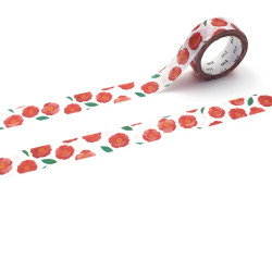 Taśma papierowa washi - MT Masking Tape - Camelia 7 m