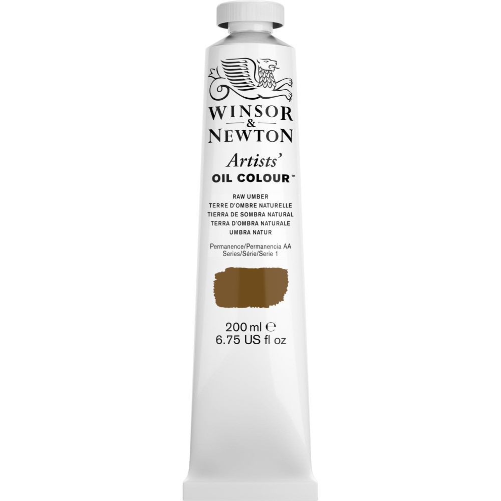 Farba olejna Artists' Oil Colour - Winsor & Newton - Raw Umber 200 ml