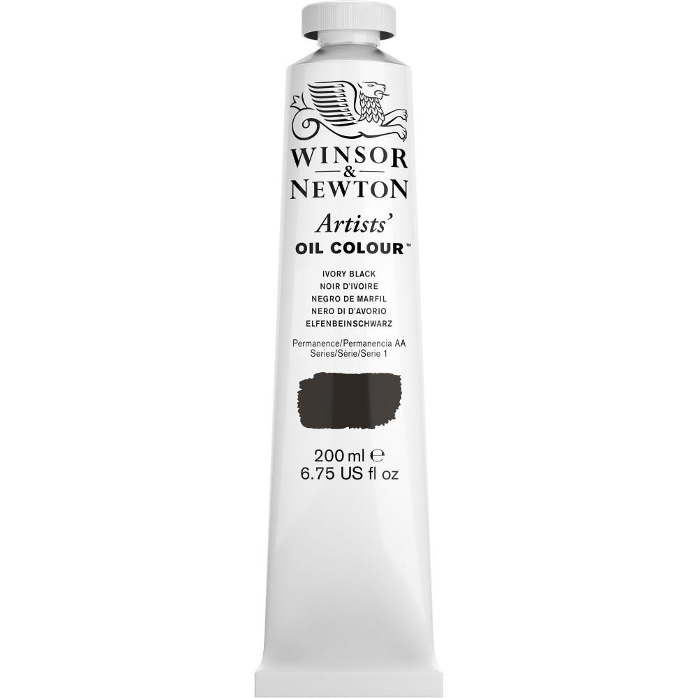 Oil paint Artists' Oil Colour - Winsor & Newton - Ivory Black 200 ml