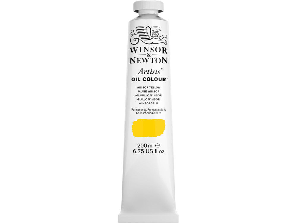 Farba olejna Artists' Oil Colour - Winsor & Newton - Winsor Yellow 200 ml