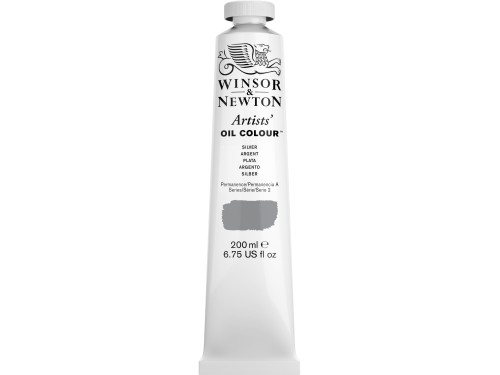 Oil paint Artists' Oil Colour - Winsor & Newton - Silver 200 ml