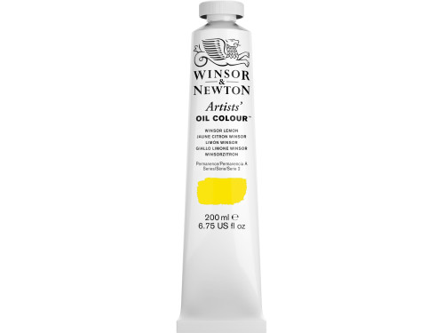 Farba olejna Artists' Oil Colour - Winsor & Newton - Winsor Lemon 200 ml