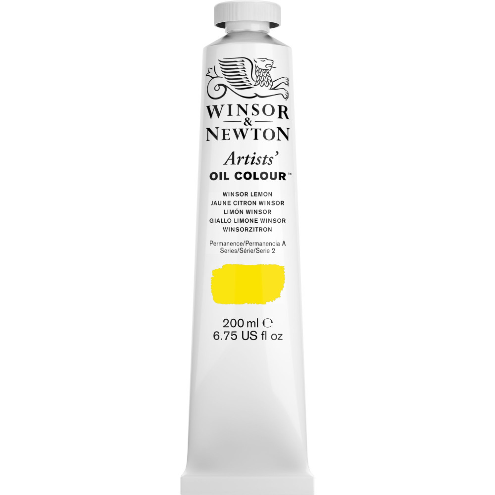 Farba olejna Artists' Oil Colour - Winsor & Newton - Winsor Lemon 200 ml