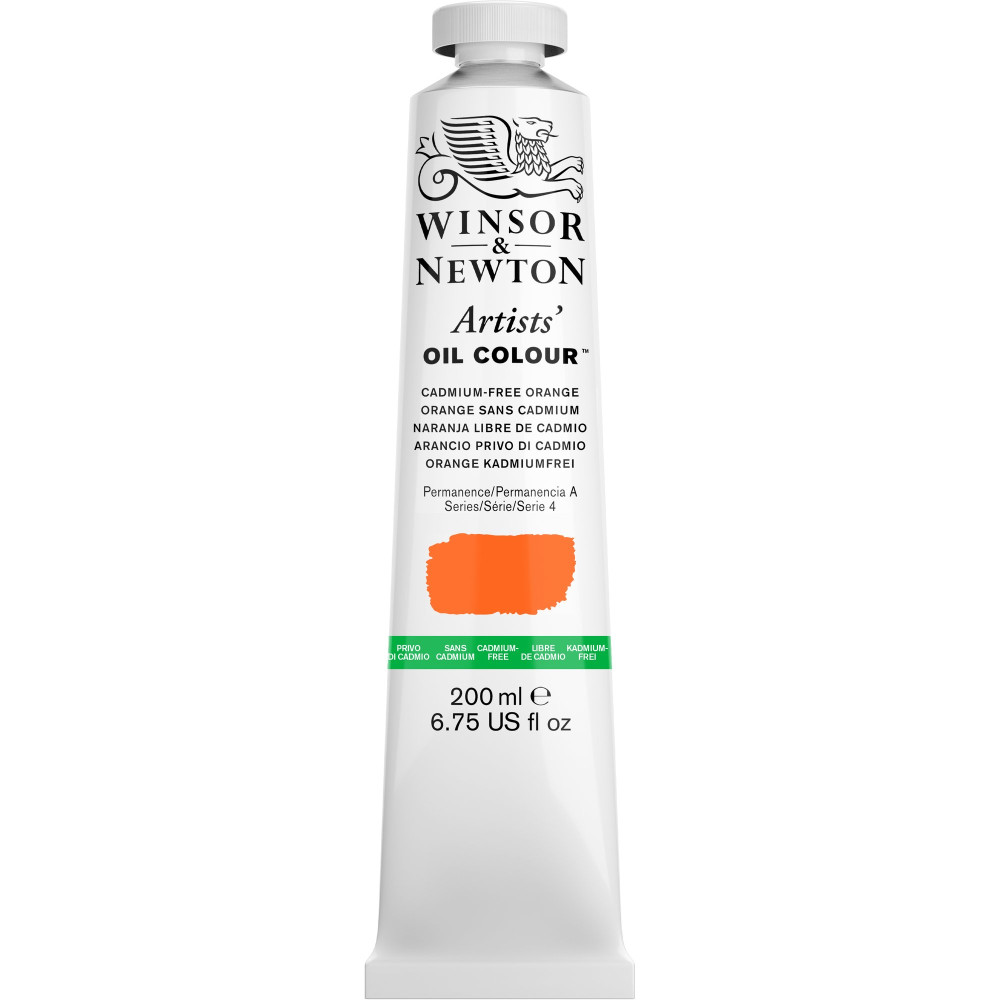 Oil paint Artists' Oil Colour - Winsor & Newton - Cadmium Free Orange 200 ml