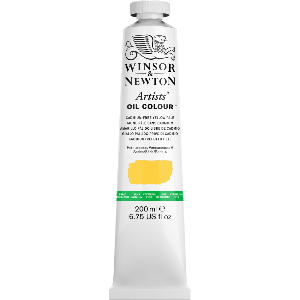Farba olejna Artists' Oil Colour - Winsor & Newton - Cadmium Free Yellow Pale 200 ml