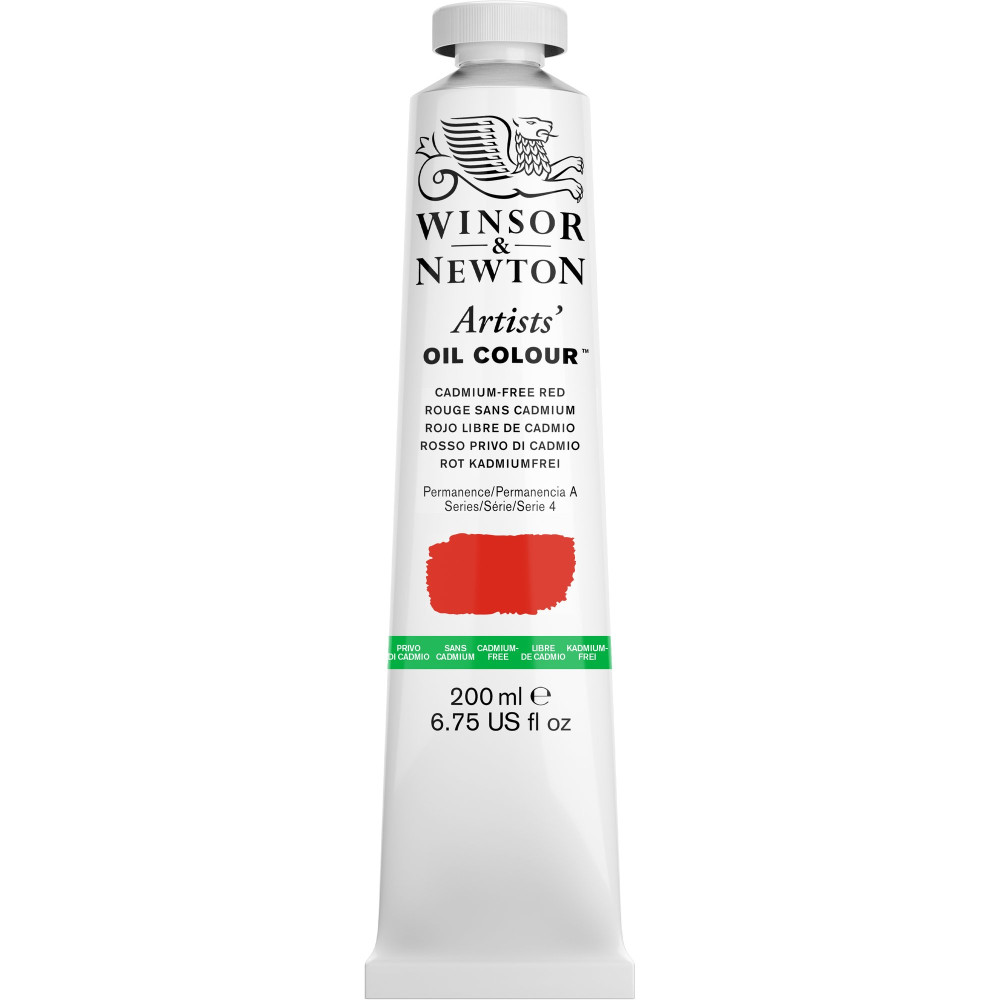 Farba olejna Artists' Oil Colour - Winsor & Newton - Cadmium Free Red 200 ml