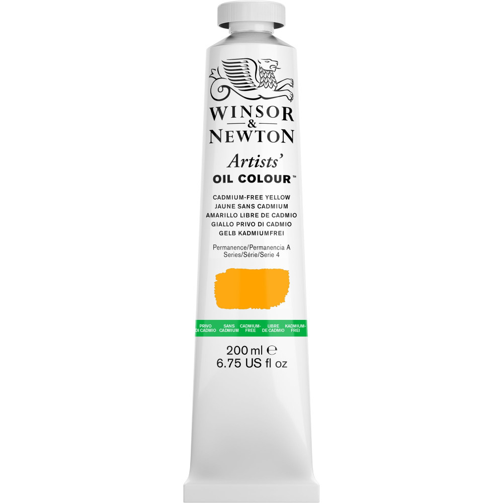 Oil paint Artists' Oil Colour - Winsor & Newton - Cadmium Free Yellow 200 ml