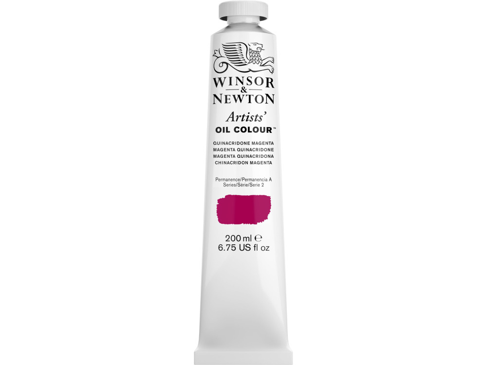 Farba olejna Artists' Oil Colour - Winsor & Newton - Quinacridone Magenta 200 ml