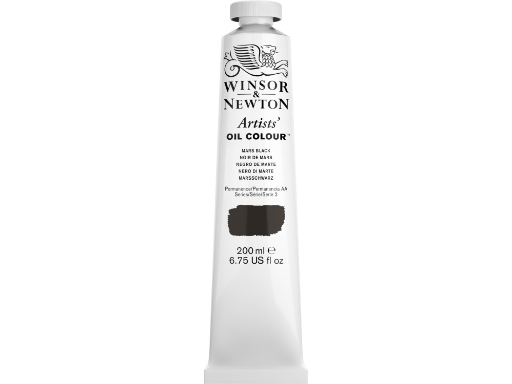 Oil paint Artists' Oil Colour - Winsor & Newton - Mars Black 200 ml