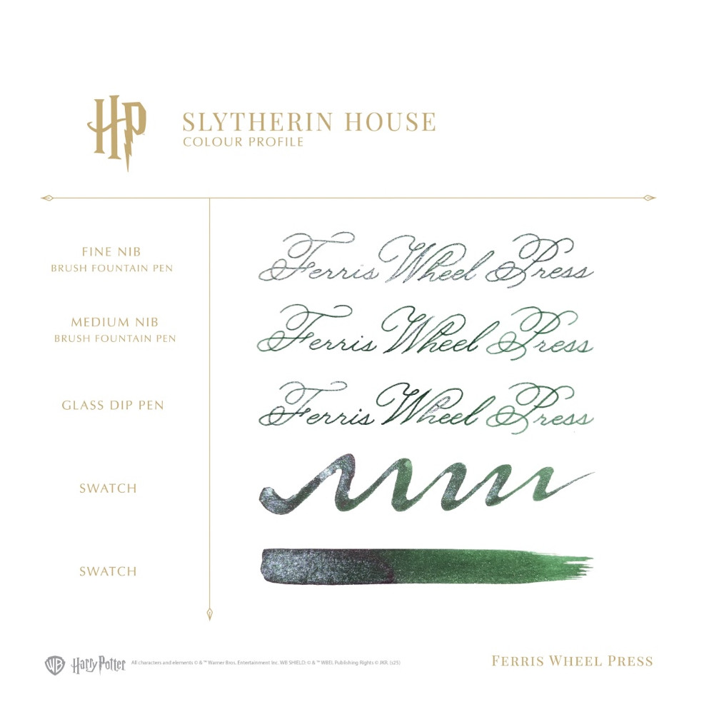 Atrament Harry Potter - Ferris Wheel Press - Slytherin House 38 ml