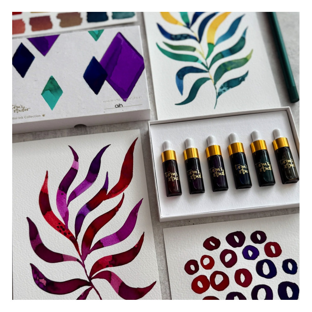 Set of Jewel Mini Ink Collection - Tom’s Studio - 6 x 5 ml