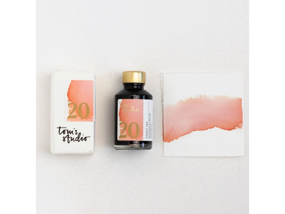 Finest fountain pen Ink - Tom’s Studio - 20 Peaches & Cream 50 ml