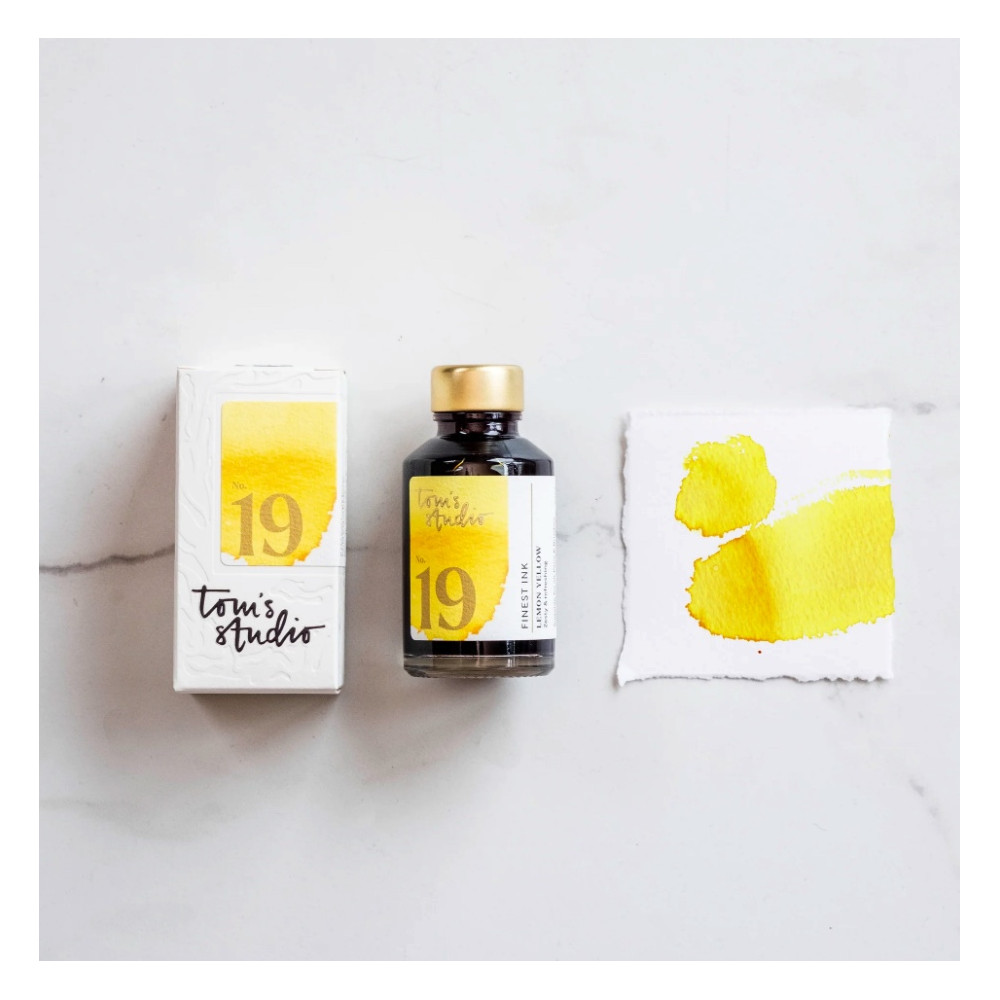 Finest fountain pen Ink - Tom’s Studio - 19 Lemon Yellow 50 ml