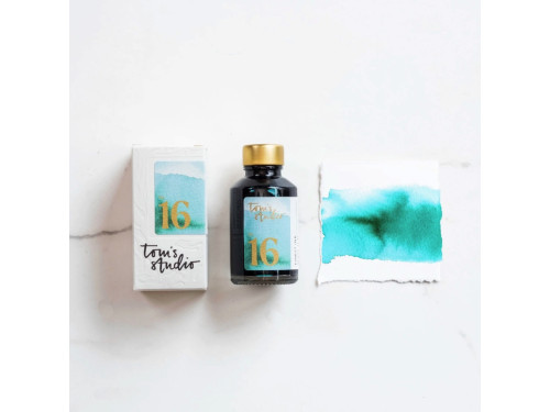 Finest fountain pen Ink - Tom’s Studio - 16 Sunny Teal 50 ml
