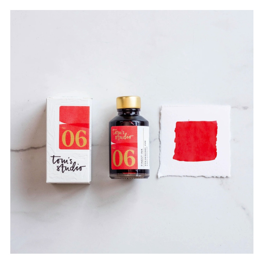 Finest fountain pen Ink - Tom’s Studio - 06 Strawberry Jam 50 ml