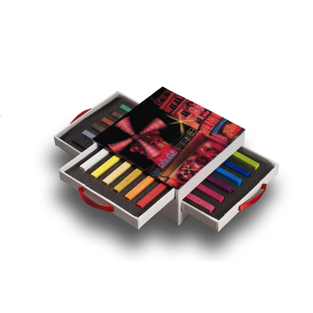 Set of Colour Carrés Pastels - Conté à Paris - 18 pcs