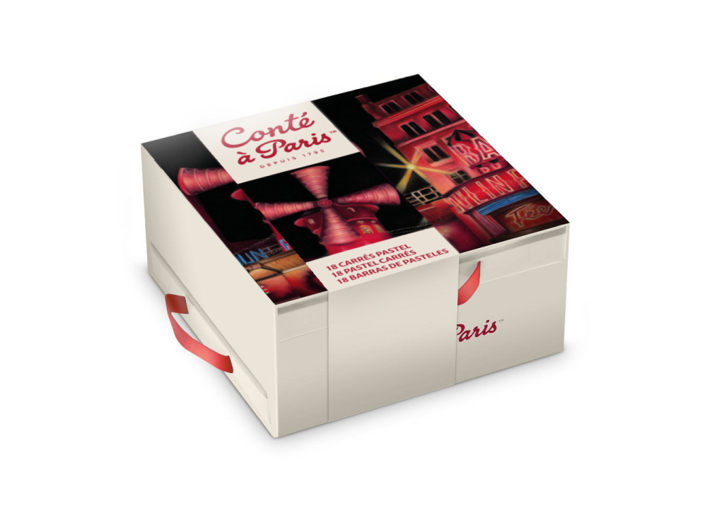 Set of Colour Carrés Pastels - Conté à Paris - 18 pcs