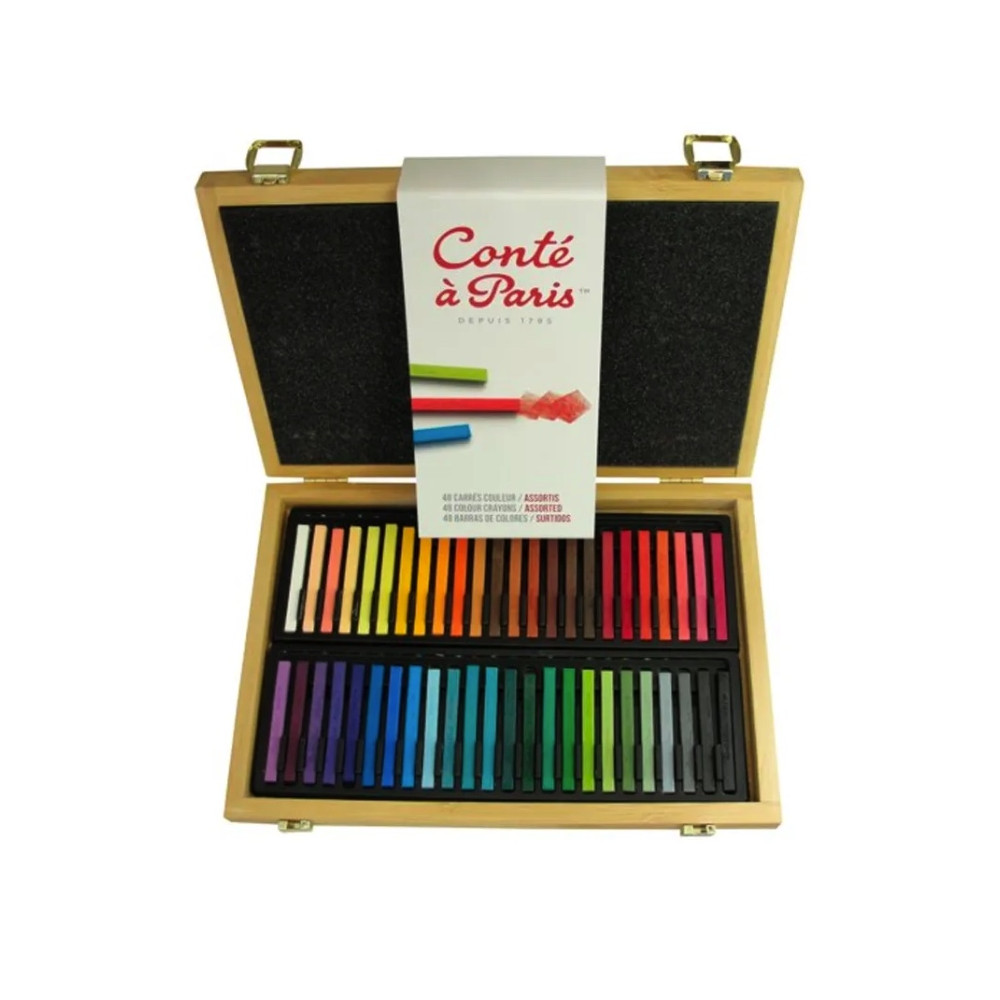 Set of Colour Carrés Pastels - Conté à Paris - 48 pcs