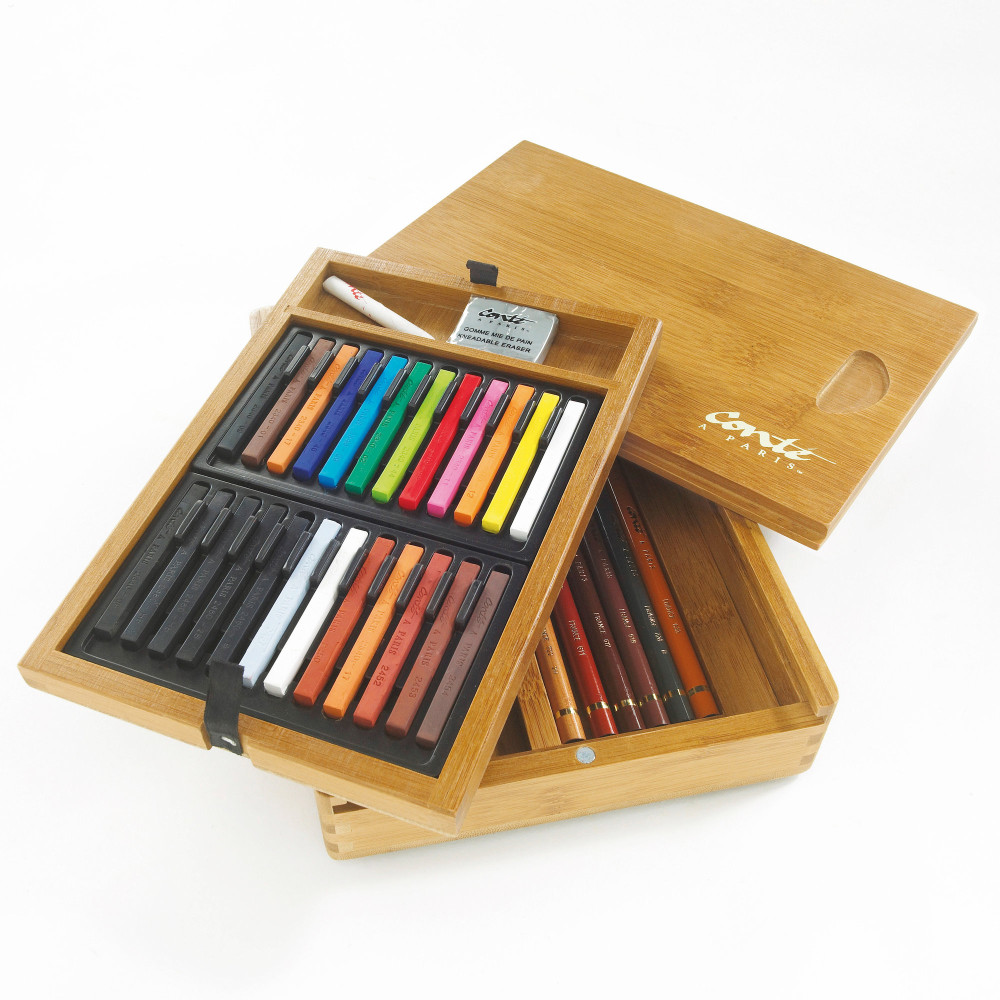 Set of Carrés Pastels sketch set - Conté à Paris - 33 pcs