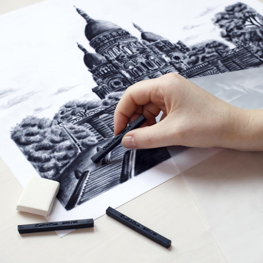Zestaw suchych pasteli Sketching Carrés Assorted - Conté à Paris - 12 szt.