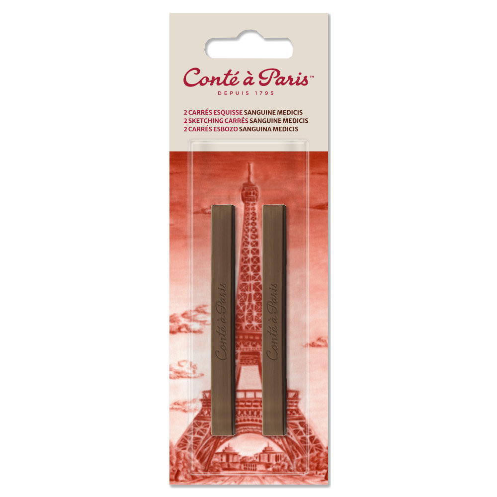 Zestaw suchych pasteli Sketching Carrés - Conté à Paris - Sanguine Medicis 2 szt.