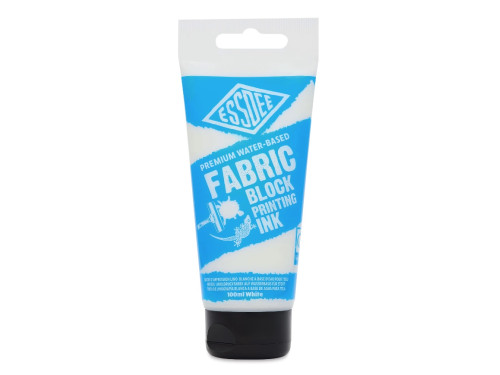 Farba tusz do linorytu Fabric Block Printing Ink - Essdee - White 100 ml