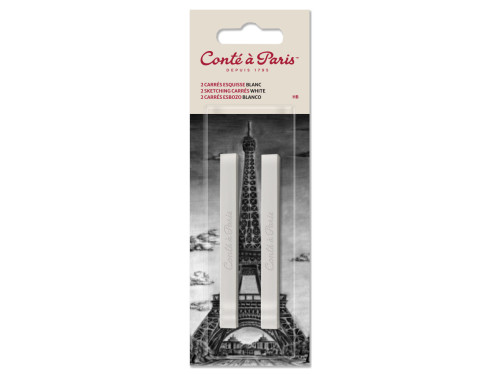 Set of Sketching Carrés Pastels - Conté à Paris - White HB 2 pcs